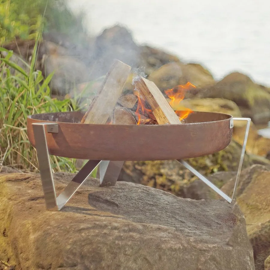 Outdoor Lighting Ideas: Agila Stainless Fire Pit from All Modern