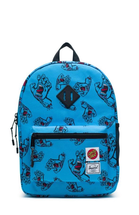 Coolest backpacks for grade school: Santa Cruz Skateboard heritage backpack from herschel | Back to school guide 2019 Cool Mom Picks