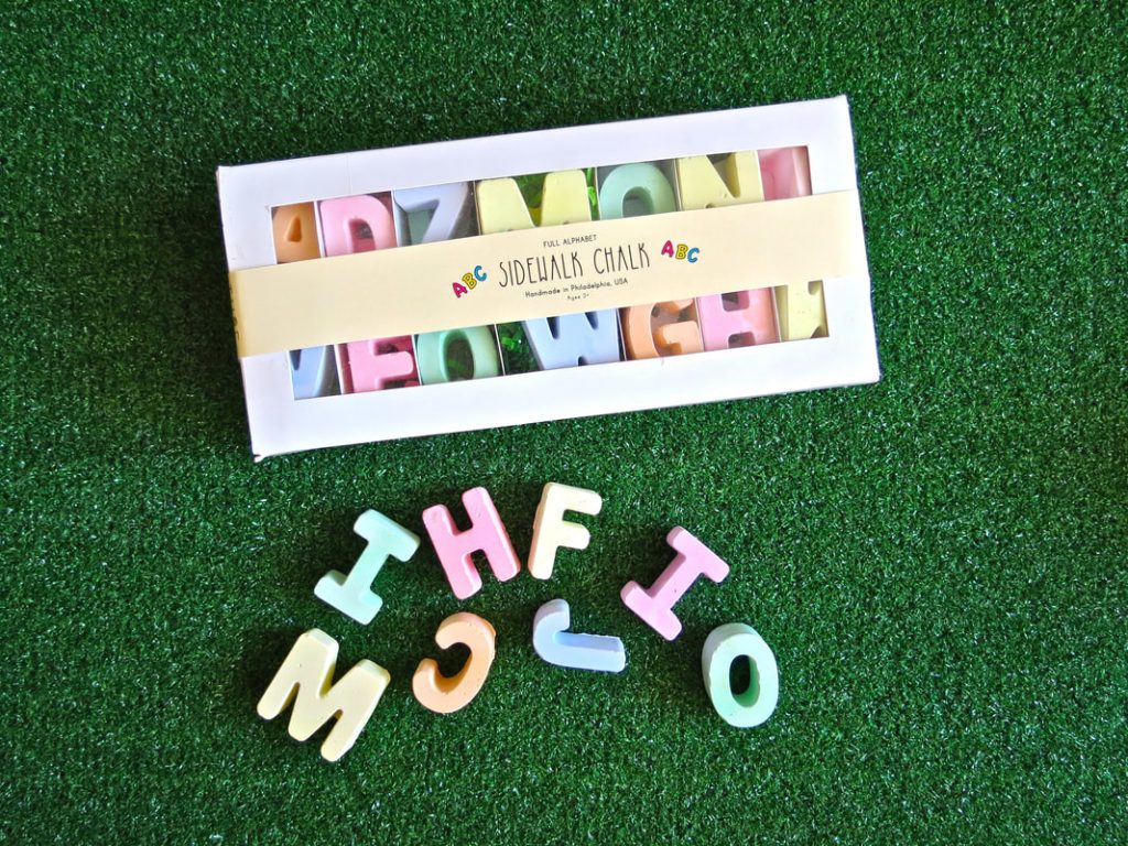 Tweemade alphabet sidewalk chalk