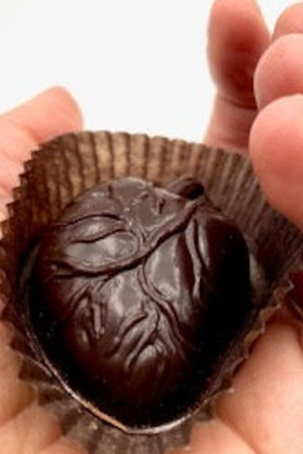 Best Valentine's gift for teens on Etsy: Anatomically correct chocolate heart from Farmhouse Chocolates in Vermont