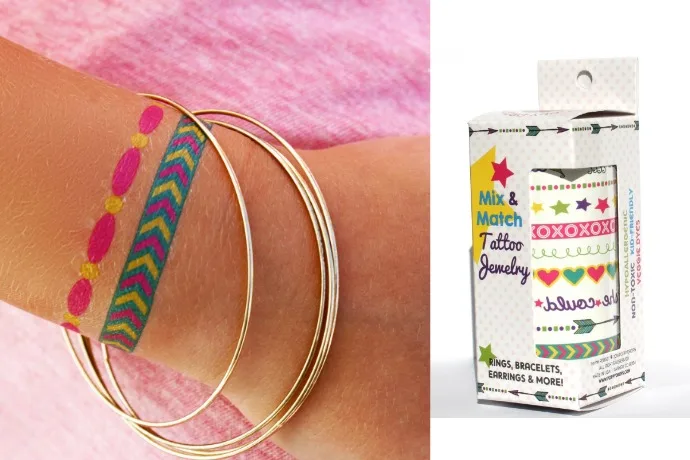 Temporary tattoo jewelry from Poppy Drops