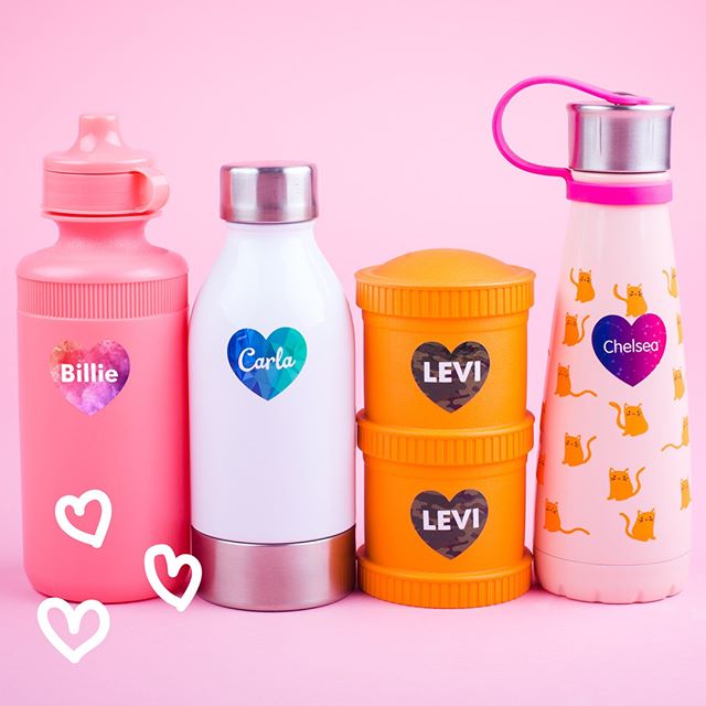 New Valentine's heart labels from Mabel's Labels, right in time for Valentine's Day (but cute year round)