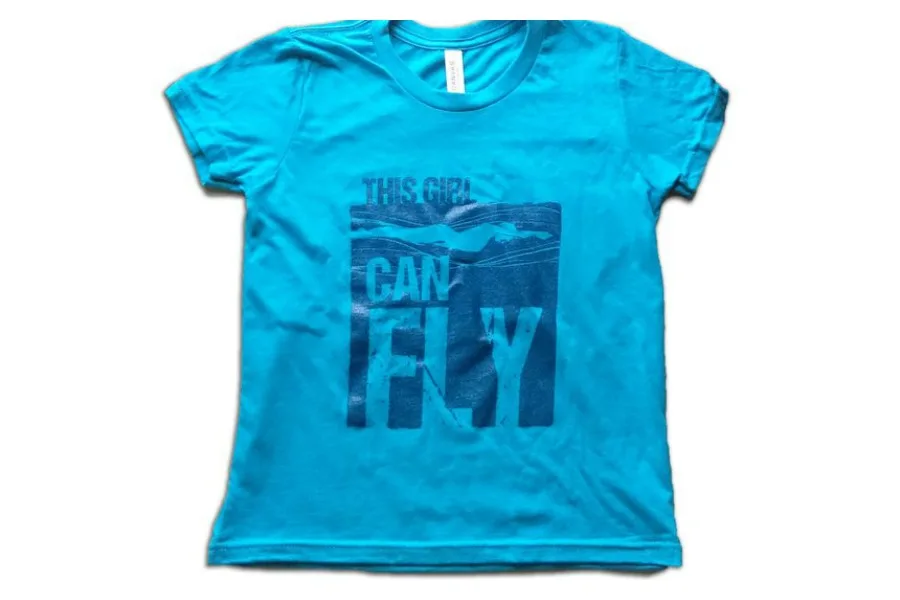 This strong athletic girls tee collection celebrates girls in sports, yay!