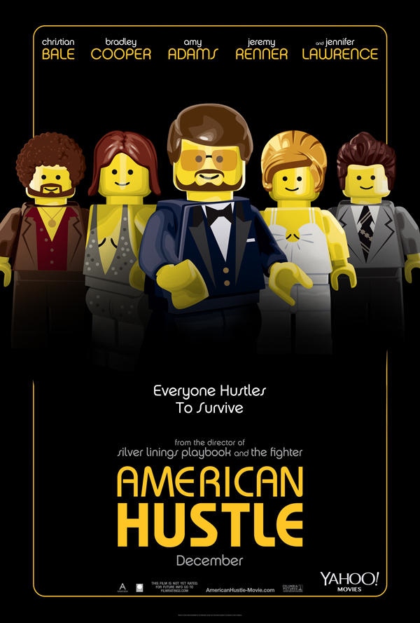 american hustle movie poster recreated with legos
