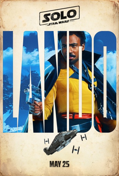 Solo A Star Wars Movie poster: Donald Glover as Lando