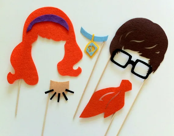 Fantastic felt party props for great photo booth opps.