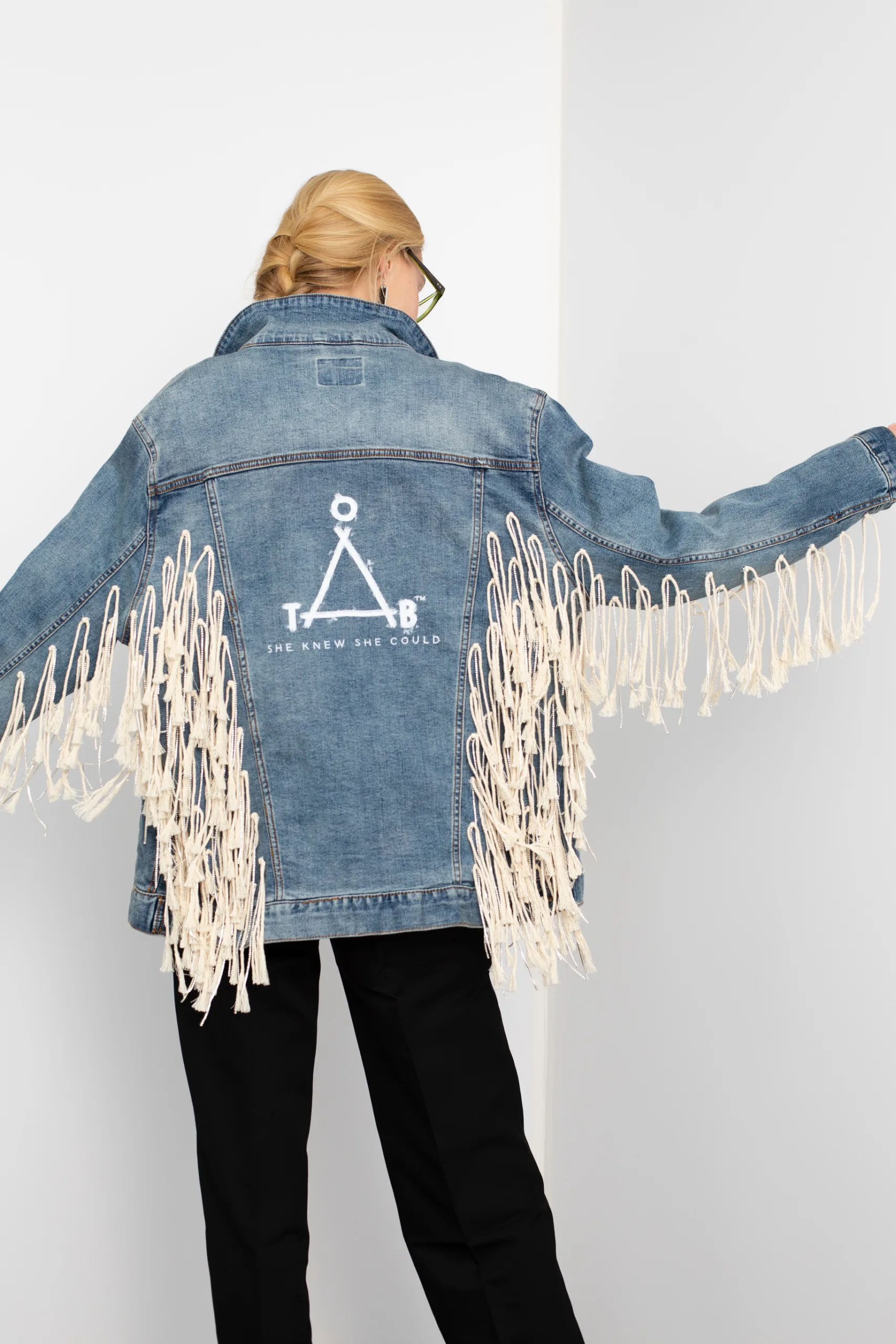 Trevor Mcleod jacket: Jean Jacket Auction for Charity One Tough Bitch