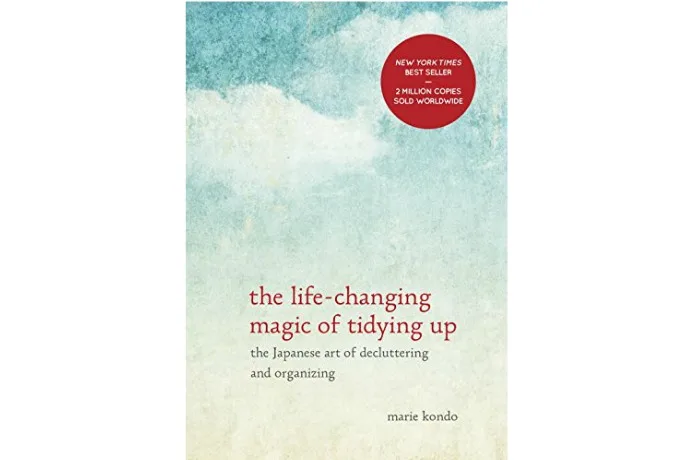 Marie Kondo's Life Changing Magic of Tidying Up book describing kondomari method