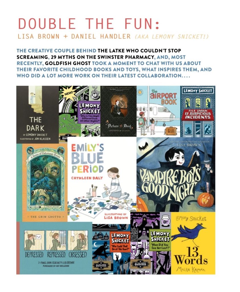 Lemony Snickett interview in Illustoria, the kids' magazine