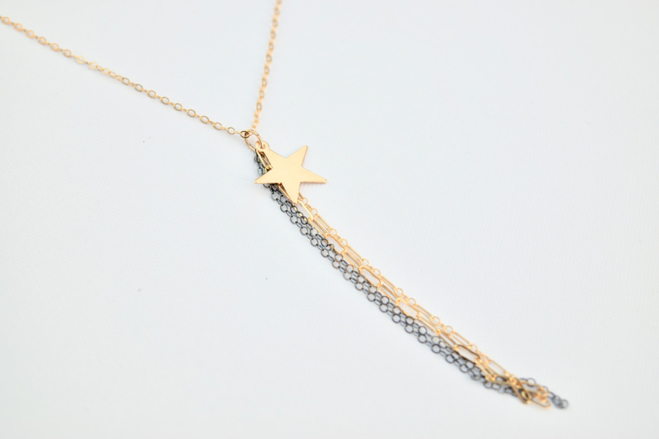 Delicora star lariat necklace: 20% of all purchases support California first responders right now