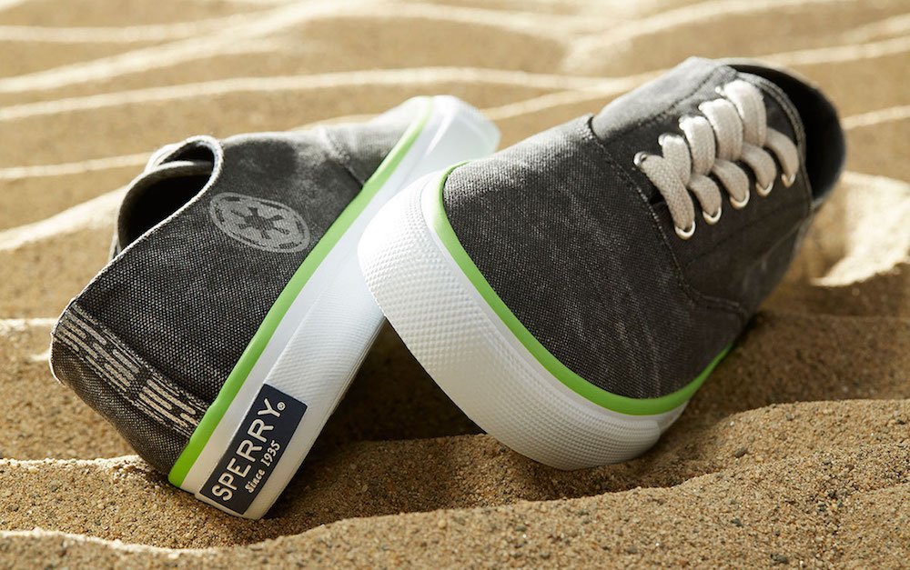 Star Wars sneakers by Sperry: minimalist Death Star design