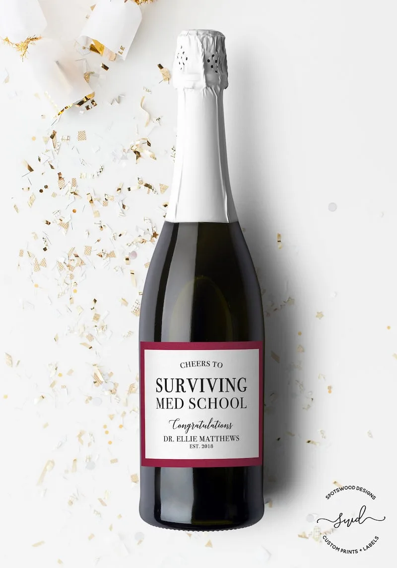 Personalized Christmas gifts: Custom wine bottle labels