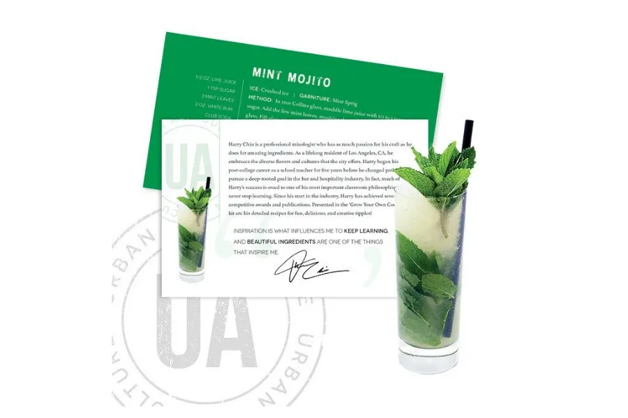 This Mint Mojito cocktail kit by Urban Agriculture is one of writer Georgette's top holiday picks for her stocking.