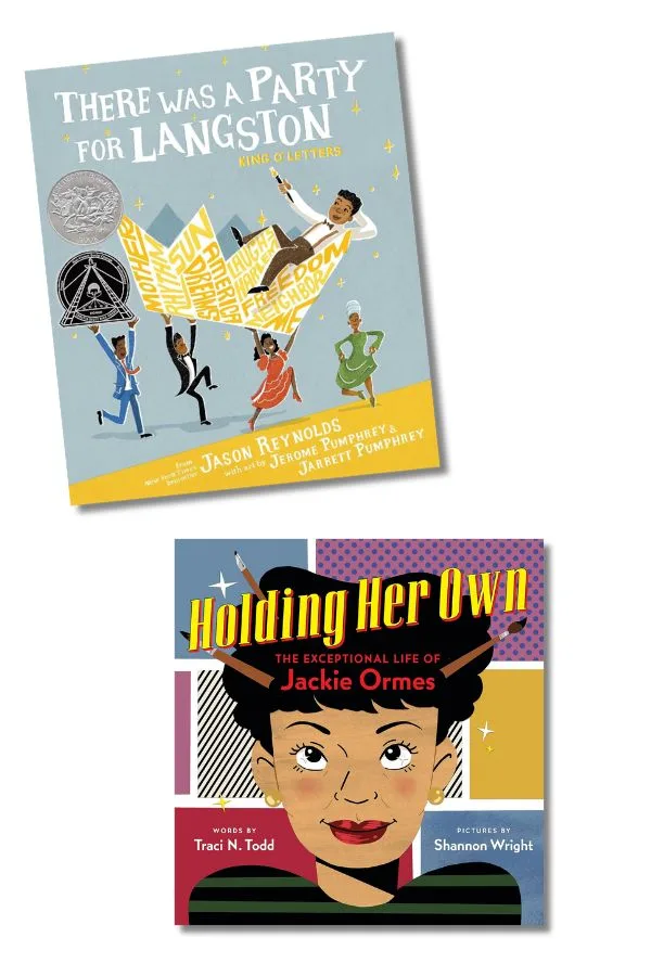Black History Month 2023 books for kids: There Was a Party for Langston and Holding Her Own