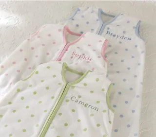 A sleepsack with your baby's name on it. Literally.