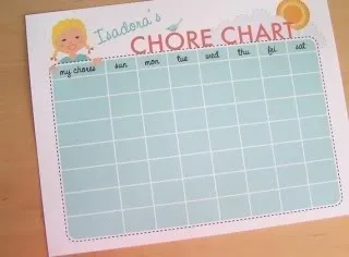 A chore chart that doesn't look like a chore.
