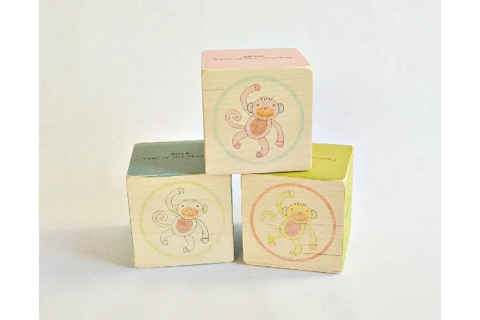 Year of the Monkey Blocks: Chinese New Year Gifts by Tree by Kerri Lee