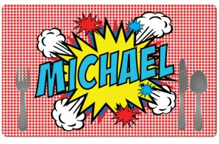 Pop art placemats that pack a punch