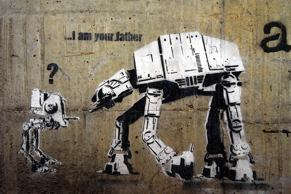 Banksy AT-AT canvas