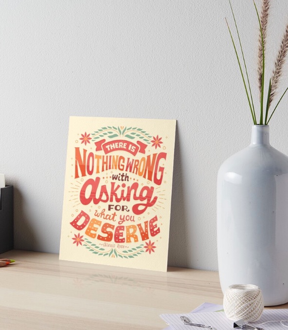 Schitt's Creek gift: Art print featuring quote by Alexis Rose designed by Risa Rodil for Red Bubble