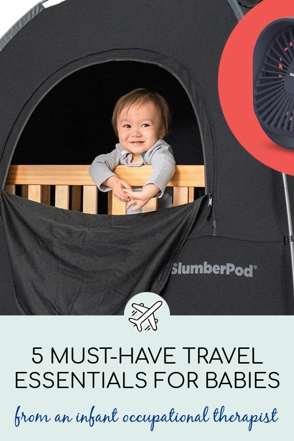 Hotel travel essentials for babies from an infant occupational therapist: The Slumberpod and more | cool mom picks