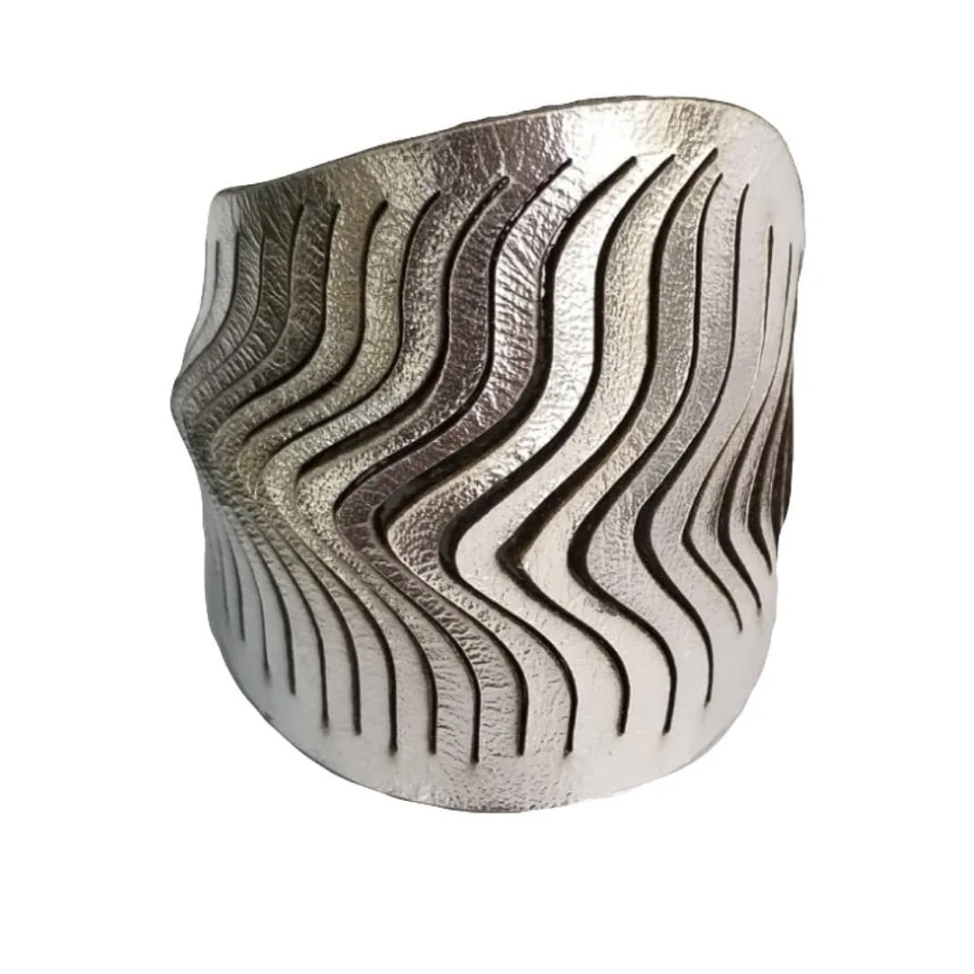 Amber Poitier Lexi leather bracelet in silver