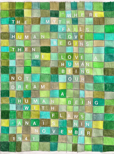 Anais Nin on Love by Debbie Millman: Art prints available through Art Pickings by Brain Pickings