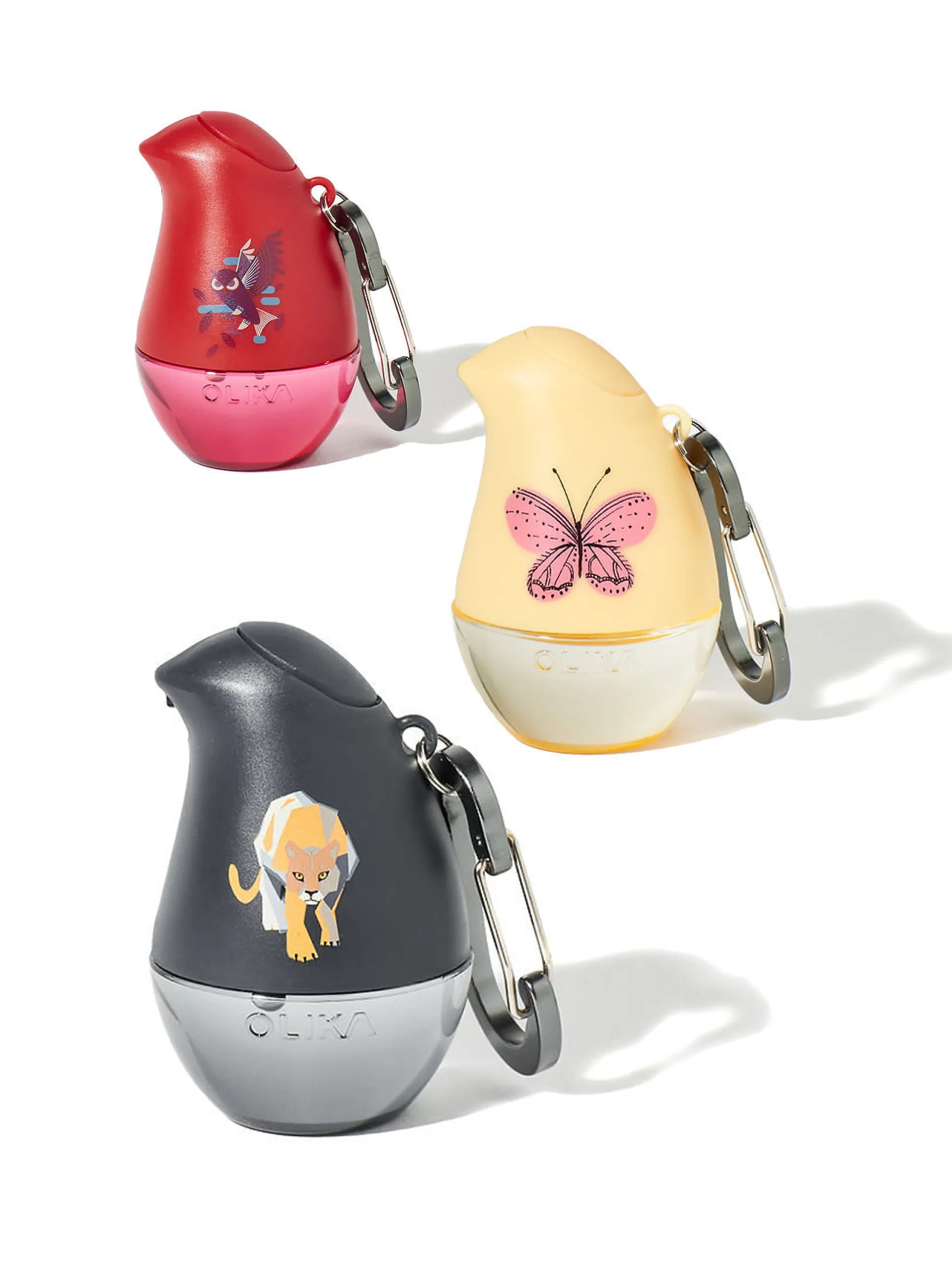 Olika hand sanitizers for kid in cute birdie spray bottles: Perfect for easter baskets