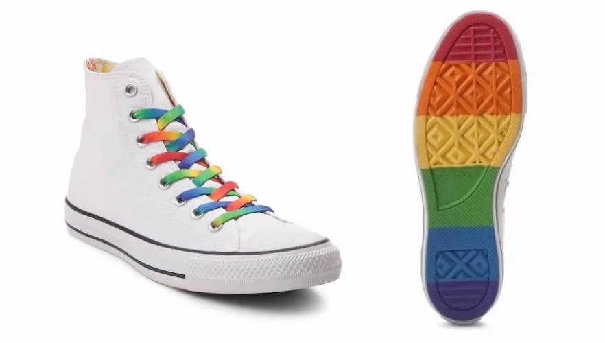 Kids' rainbow clothing: Converse Chuck Taylor All Star Hi Pride Sneaker