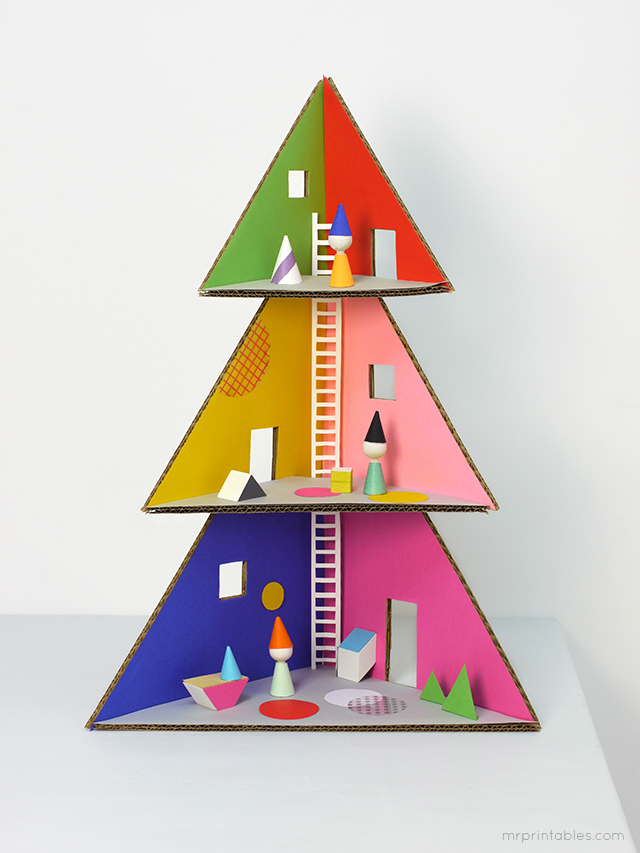 DIY cardboard box dollhouse | Cool Mom Picks