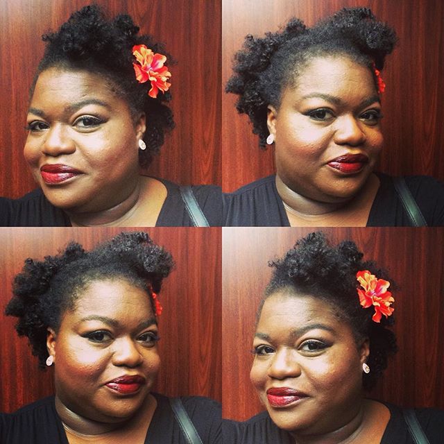 Black beauty tips from my mother: Always carry red or berry lipstick. Here's a perfect one.