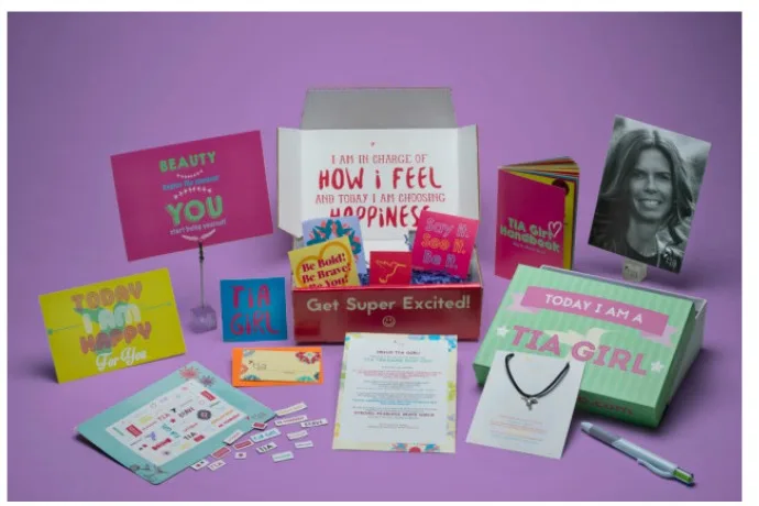 TIA Girl Club welcome kit for tweens