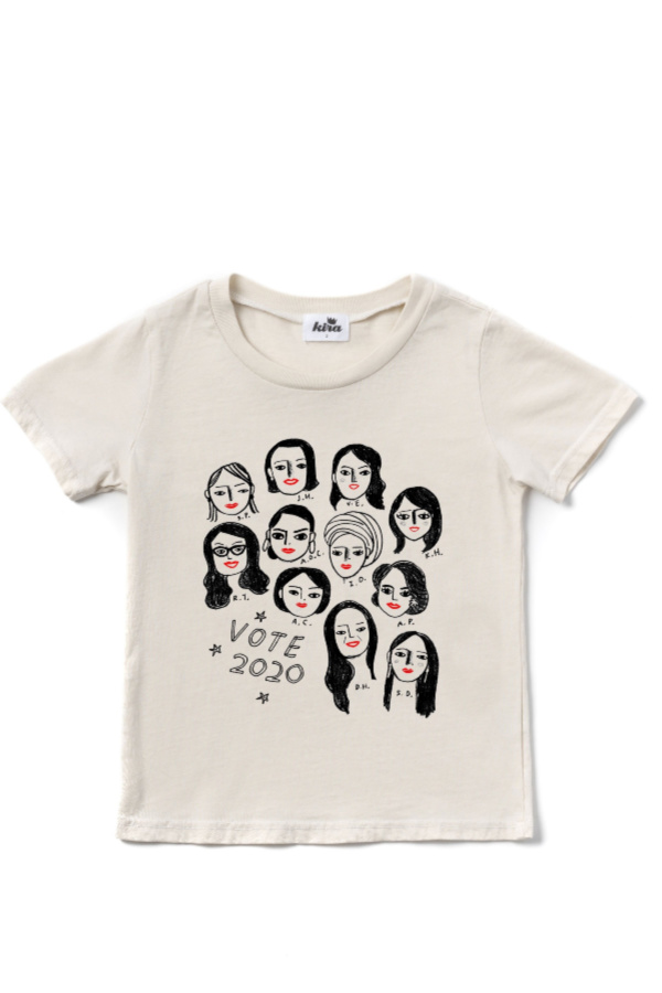 Carolyn Suzuki x Kira Kids t-shirt benefitting She Should Run, helping women candidates at every level of government Carolyn Suzuki x Kira Kids t-shirt benefitting She Should Run, helping women candidates at every level of government