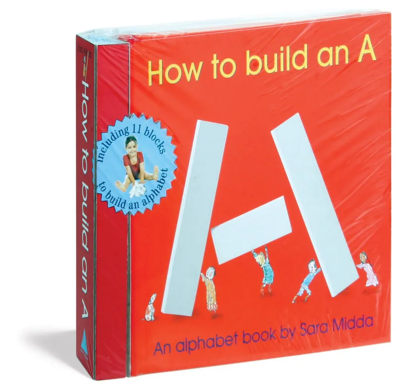 An ABC book that actually gets kids creating their own A's, B's and C's. And sometimes an alien robot.