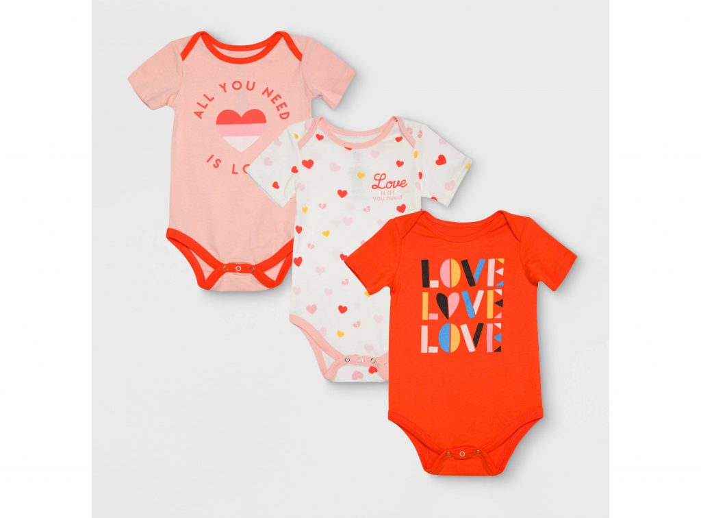 Valentine's Day gifts for babies: Valentine Body Suit Set from Target