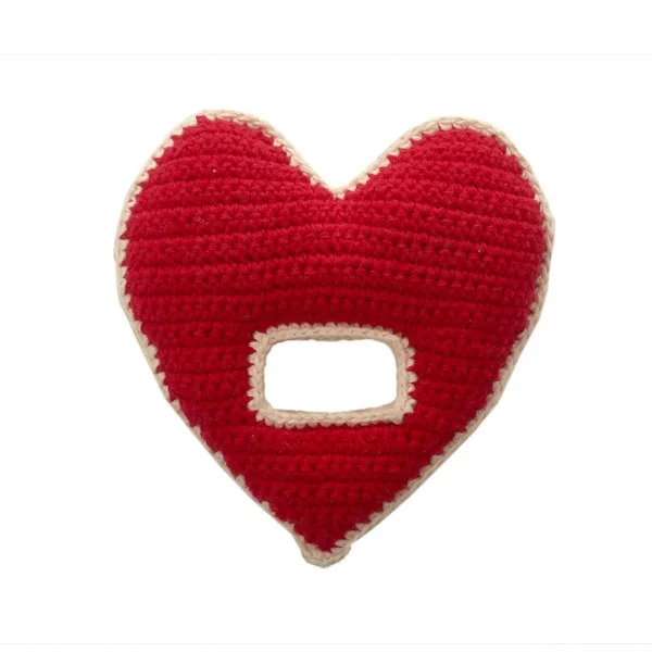 Valentine's Day gifts for babies: Crochet Heart Rattle at The Tot