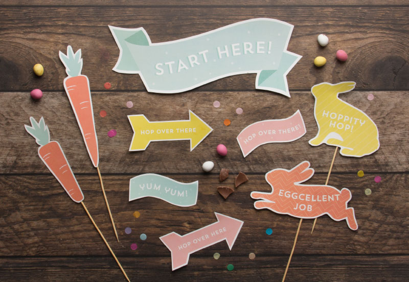 Free Easter printables: Egg hunt printables by Tiny Me