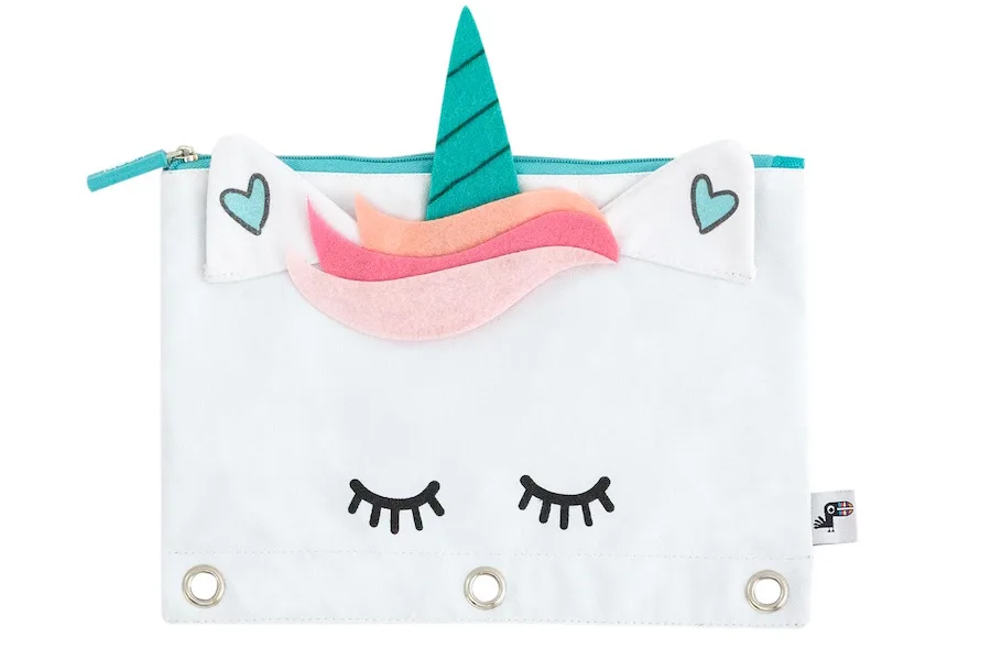 School supplies on sale: Yoobi unicorn pencil case at Target