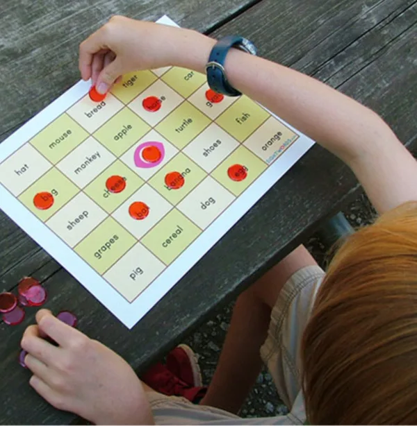Free sight word printables: Kindergarten sight word bingo