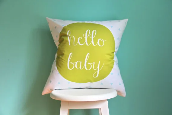 Hello Baby Pillow from Ivie Baby