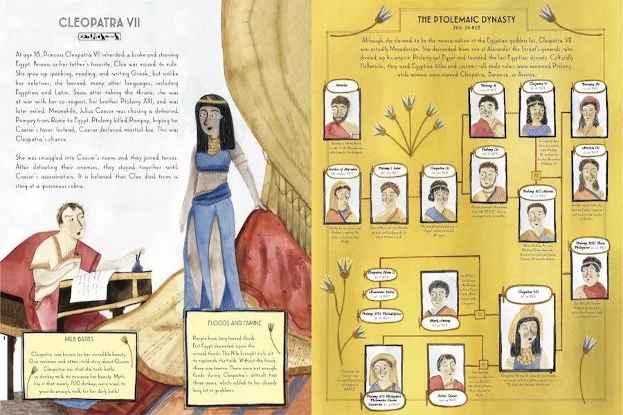 Famous Family Trees by Kari Hauge and Vivien Mildenberger: Cleopatra and the Ptolemaic Dynasty