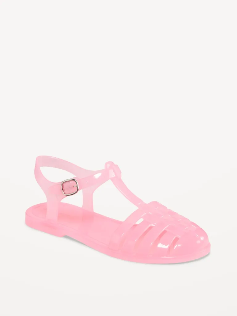 Classic jelly shoes in pink at Old Navy