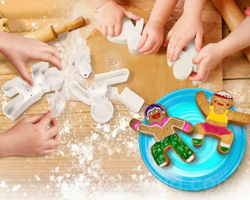 Gingerbread Men action figure cookie cutters