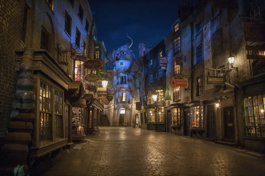 Diagon Alley at Night