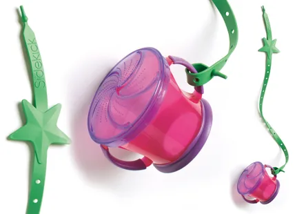 Lil' Sidecap Toy Strap for Kids tethers objects to strollers and high chairs