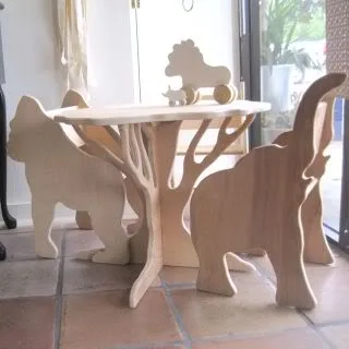 Sit on the rhino and eat your peas, kid.