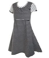 The perfect little black (and white) maternity dress