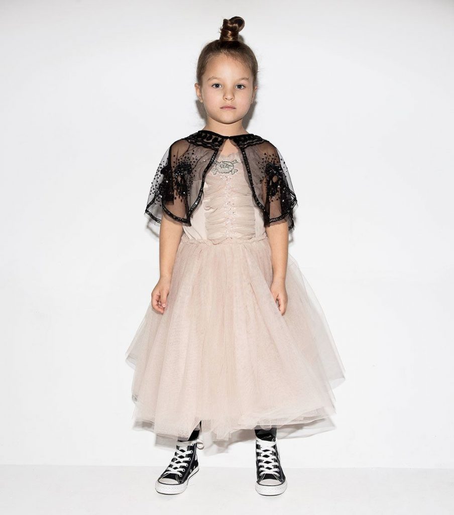 Tutu du Monde x Nununu pink skull tutu dress with skull cape Tutu du Monde x Nununu pink skull tutu dress with skull cape