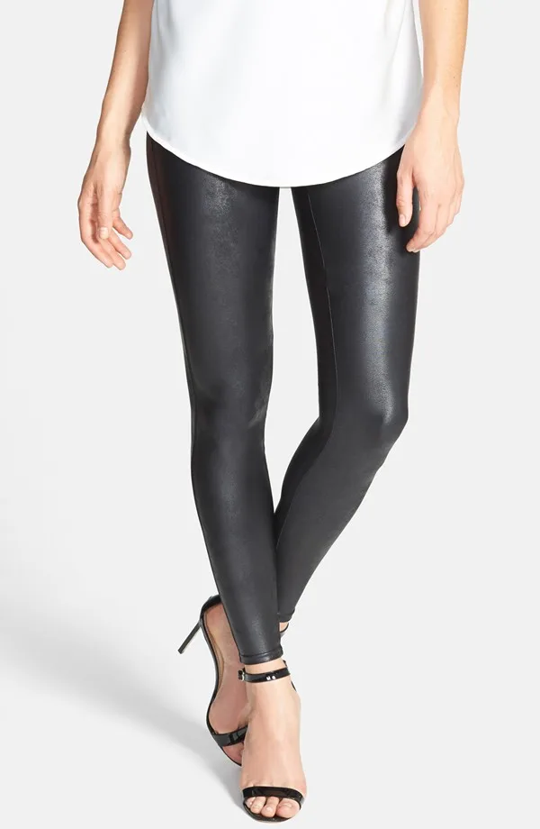 Spanx faux leather leggings. Hot!