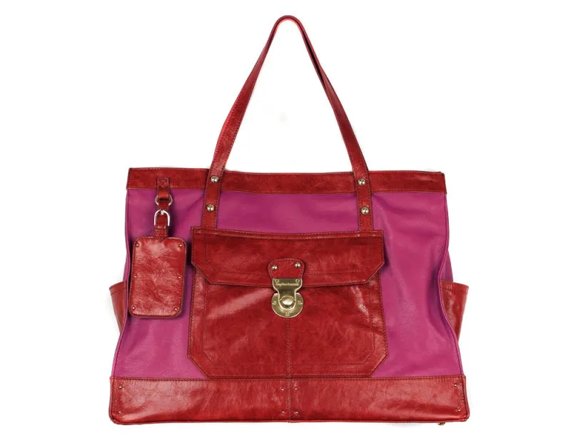 Colorblock handbags from Hayden-Harnett - be still my heart